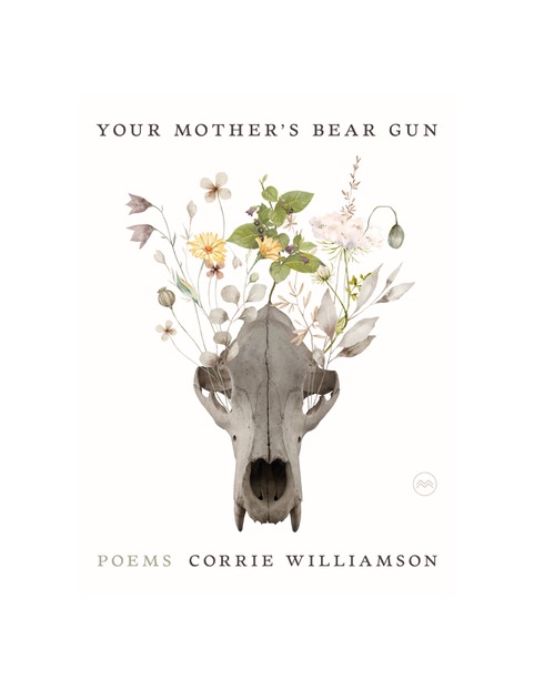 Cover of "Your Mother's Bear Gun." Flowers growing out of a bear skull.