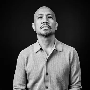 Black and white headshot of Patrick Rosal